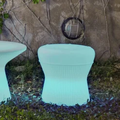 Newgarden Møbel Og Interiør > Corfu LED-solskammel, 37 cm, genopladeligt batteri,