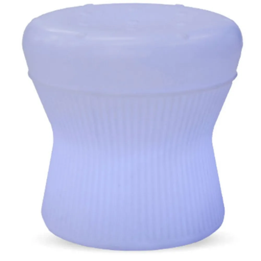 Newgarden Møbel Og Interiør > Corfu LED-solskammel, 37 cm, genopladeligt batteri,