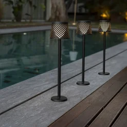 Newgarden Solcellelamper > Greta LED-solcellelampe, sort