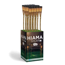 Dekorationsbelysning|Solcellelamper ^ Newgarden Hiama LED solcelle-havelampe lavet af bambus