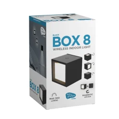 Væglamper ^ Newgarden LED-væglampe Box 8, sort, 7,5x7,5cm