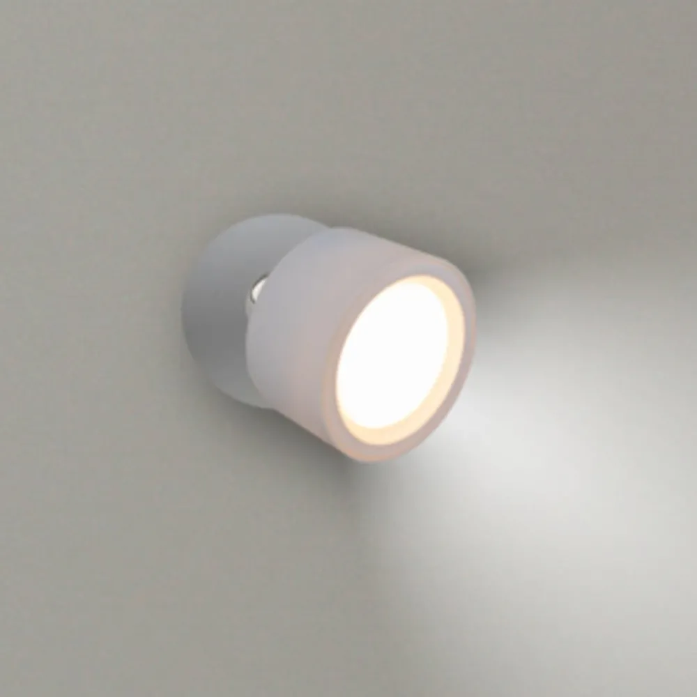 Gang|Væglamper ^ Newgarden LED-væglampe Roll 8, hvid, drejelig