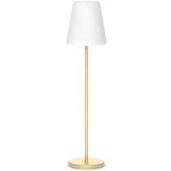 Newgarden Solcellelamper > Lola Slim 120 gulvlampe med solceller messing