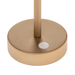 Newgarden Dekorationsbelysning|Terrassebelysning > Lola Slim LED-bordlampe batteri, messing