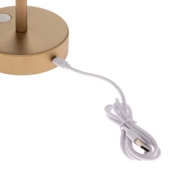 Newgarden Dekorationsbelysning|Terrassebelysning > Lola Slim LED-bordlampe batteri, messing