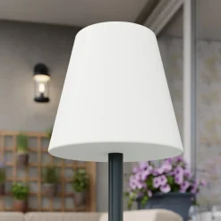 Newgarden Dekorationsbelysning|Terrassebelysning > Lola Slim LED-bordlampe batteri antracit