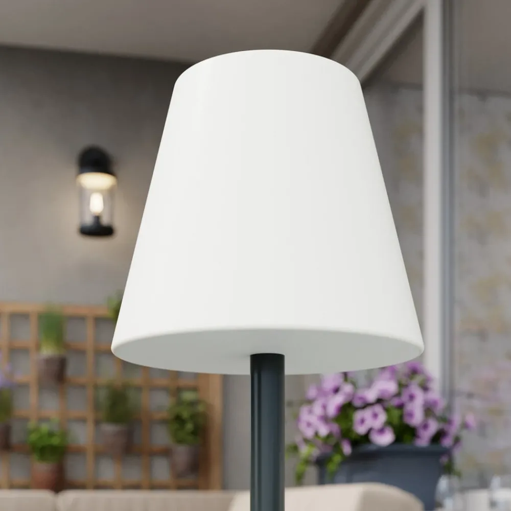 Newgarden Dekorationsbelysning|Terrassebelysning > Lola Slim LED-bordlampe batteri antracit