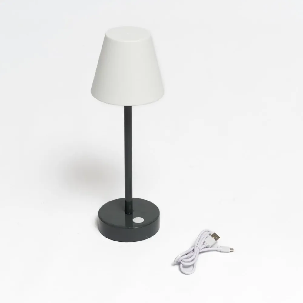 Newgarden Dekorationsbelysning|Terrassebelysning > Lola Slim LED-bordlampe batteri antracit