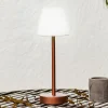 Newgarden Dekorationsbelysning|Terrassebelysning > Lola Slim LED-bordlampe batteri rosaguld