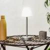 Dekorationsbelysning|Terrassebelysning ^ Newgarden Lola Slim LED-bordlampe, batteri, grå