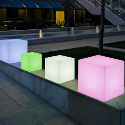 Newgarden Terrassebelysning > solcellelampe Cuby cube, højde 32 cm