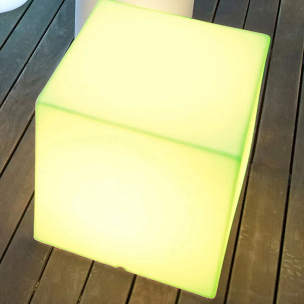 Newgarden Dekorationsbelysning|Solcellelamper > solcellelampe Cuby cube, højde 53 cm