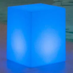 Newgarden Dekorationsbelysning|Solcellelamper > solcellelampe Cuby cube, højde 53 cm