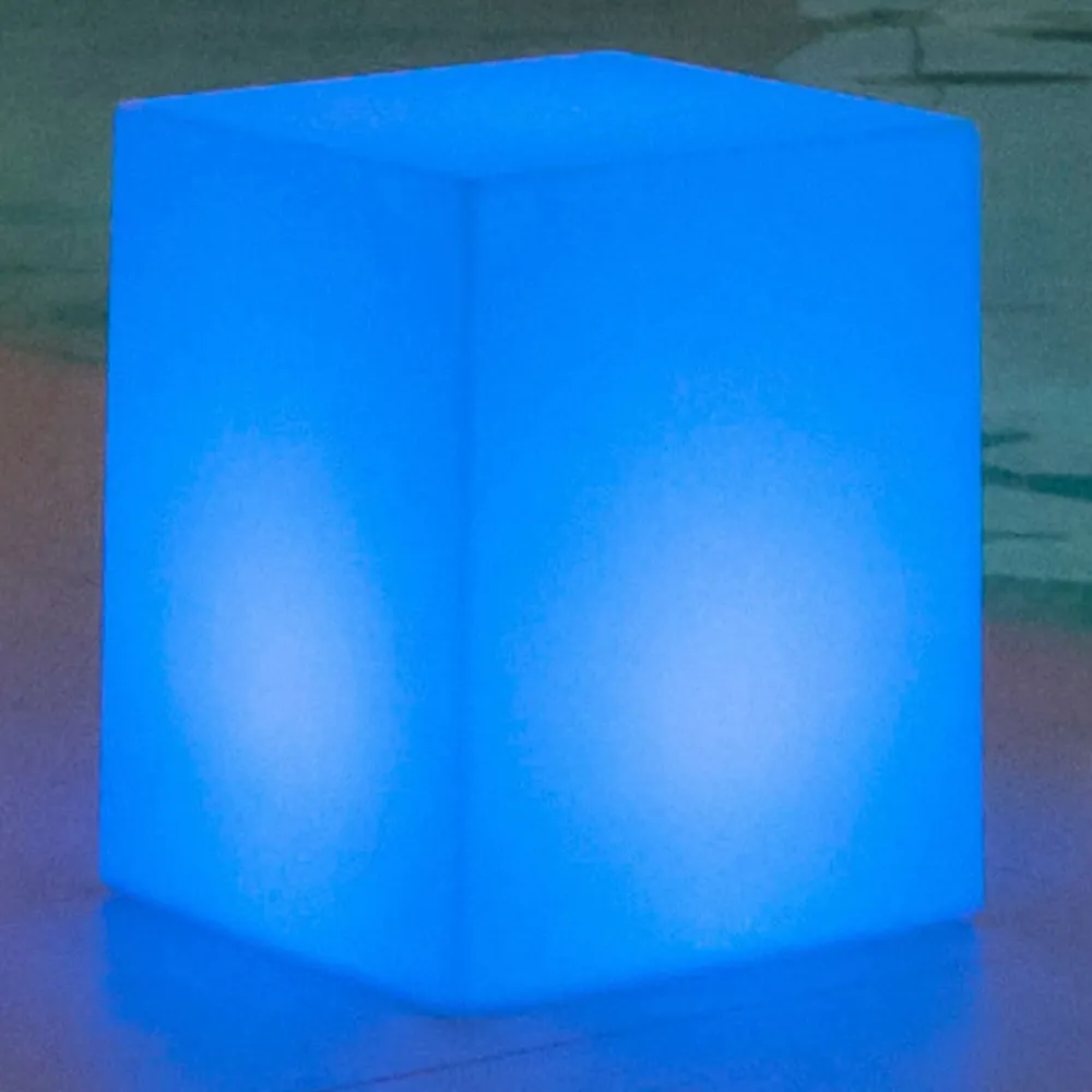 Newgarden Dekorationsbelysning|Solcellelamper > solcellelampe Cuby cube, højde 53 cm