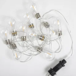 Dekorationsbelysning ^ Newgarden Stella udendørs LED-lyskæde med kabel