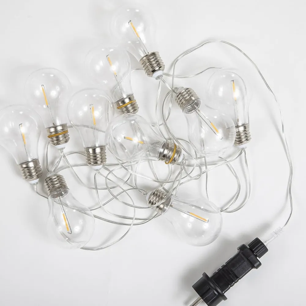 Dekorationsbelysning ^ Newgarden Stella udendørs LED-lyskæde med kabel