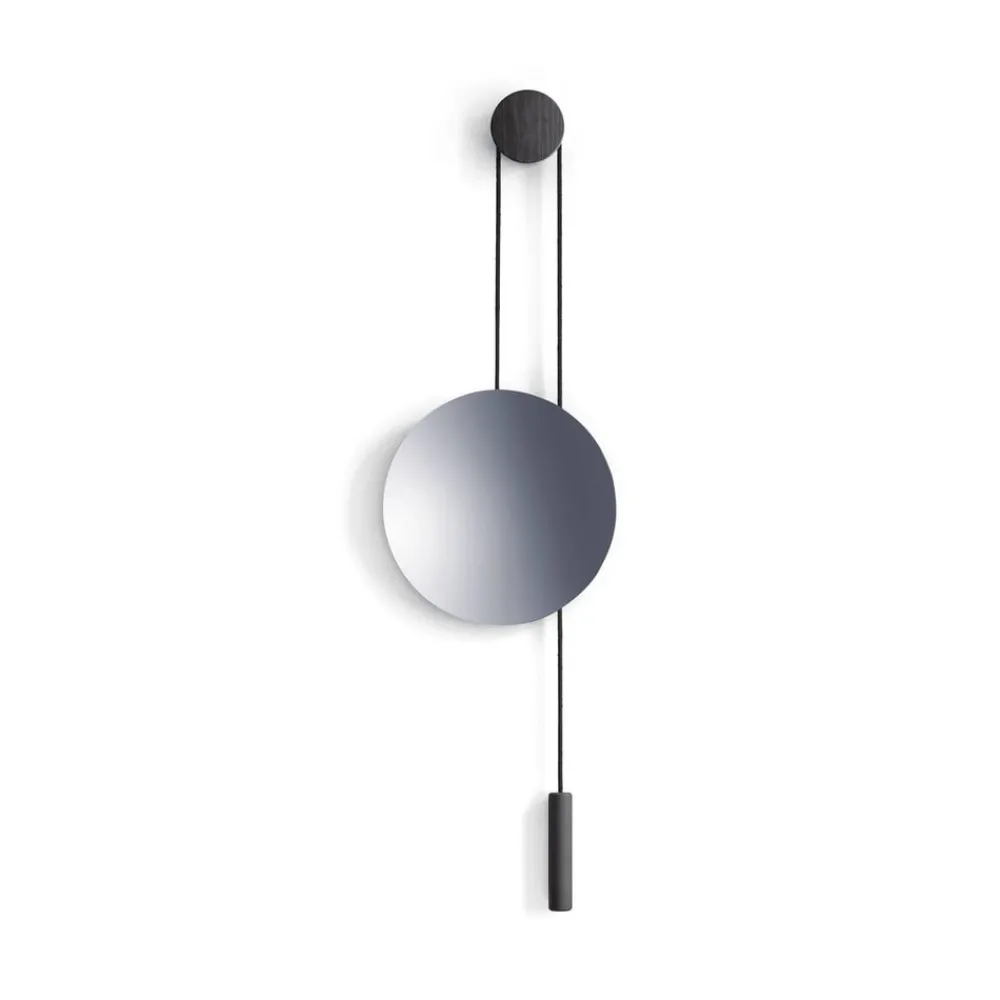 New Works Møbel Og Interiør > spejl Rise and Shine, sort, Ø 45 cm, glas