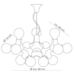 Lysekroner ^ next DNA ChandelierXL - lysekrone i krom