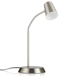 Arbejdsrum/Kontor|Bordlamper ^ Trio Lighting Nikkelfarvet LED bordlampe Narcos