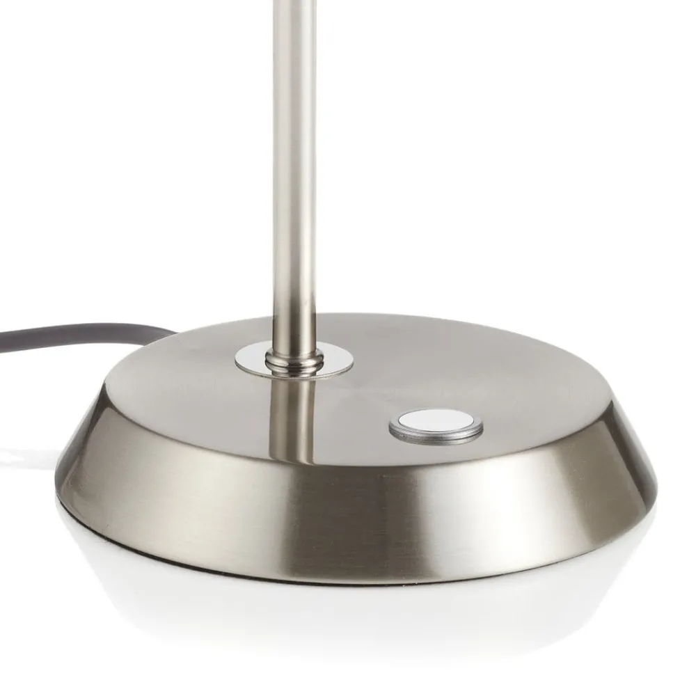 Arbejdsrum/Kontor|Bordlamper ^ Trio Lighting Nikkelfarvet LED bordlampe Narcos