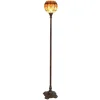 Clayre&Eef Gulvlamper|Gulvlamper > Niley - gulvlampe i Tiffany-stil