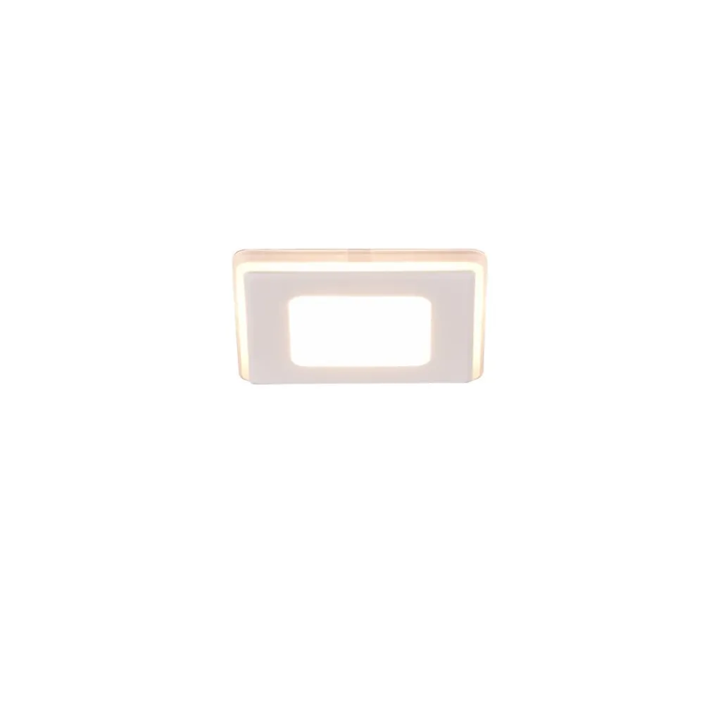 Loftlamper|Indbygningsspots ^ Trio Lighting Nimbus LED-lampe IP44 8,5x8,5cm 830 hvid