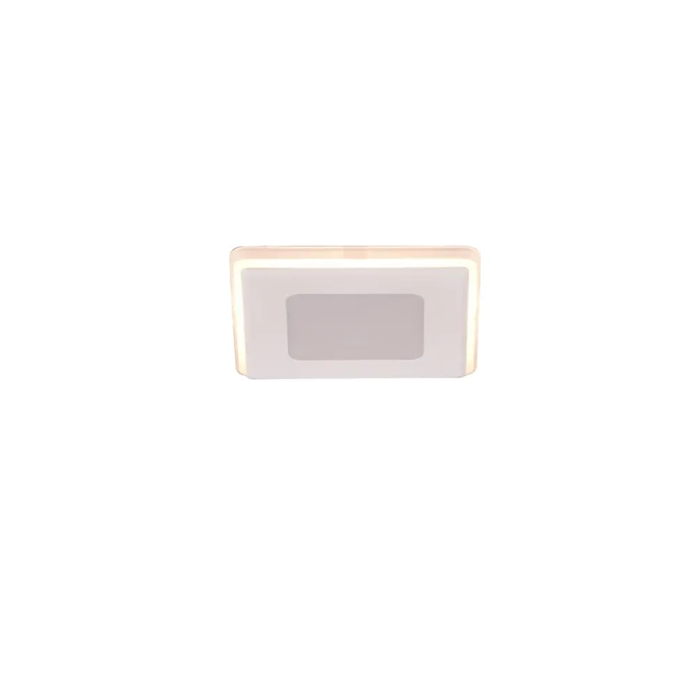 Loftlamper|Indbygningsspots ^ Trio Lighting Nimbus LED-lampe IP44 8,5x8,5cm 830 hvid