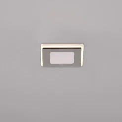Loftlamper|Indbygningsspots ^ Trio Lighting Nimbus LED-lampe IP44 8,5x8,5cm 830 krom