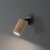 Væglamper|Væglamper ^ Luminex Nise væglampe, 1 lyskilde, sort stål, træ