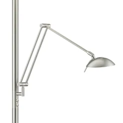 Knapstein Gulvlamper > Nola LED-gulvlampe mat nikkel