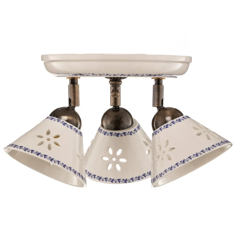 Ceramiche Loftlamper|Loftlamper > NONNA loftlampe i hvid keramik, 3 lyskilder