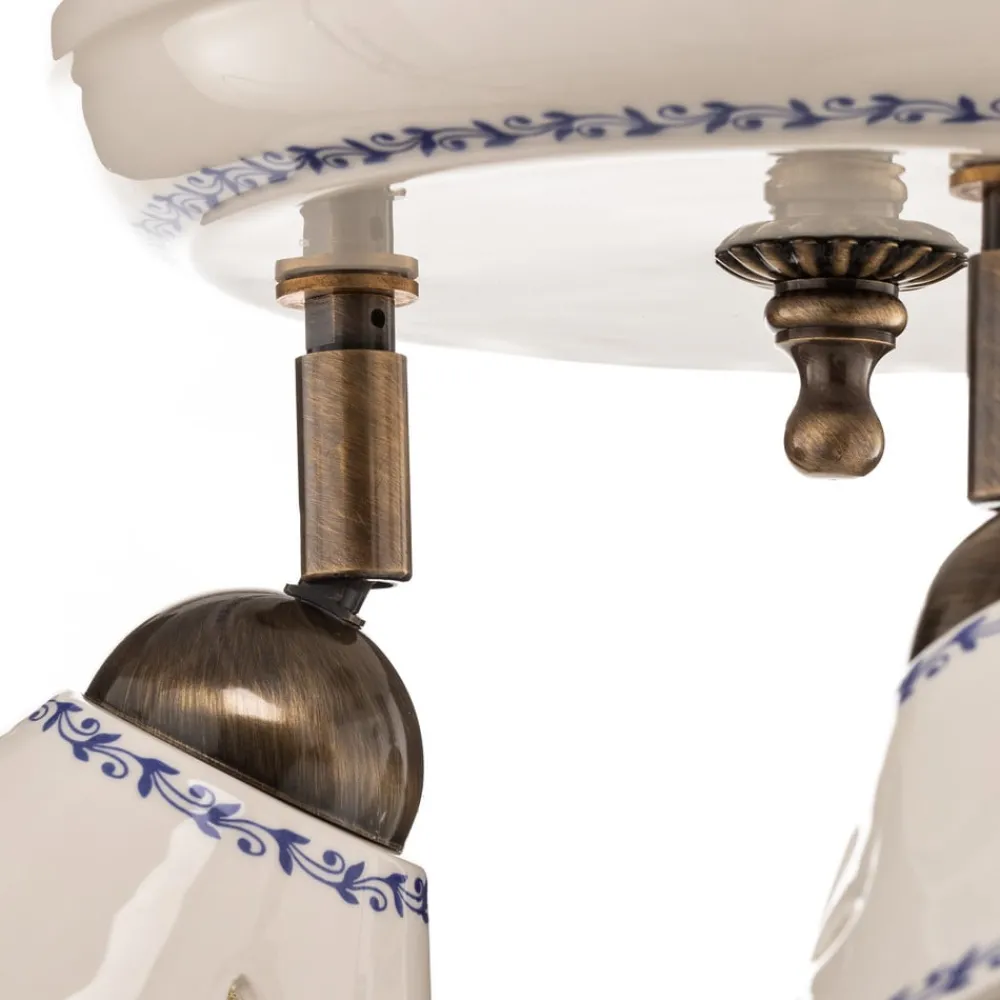 Ceramiche Loftlamper|Loftlamper > NONNA loftlampe i hvid keramik, 3 lyskilder