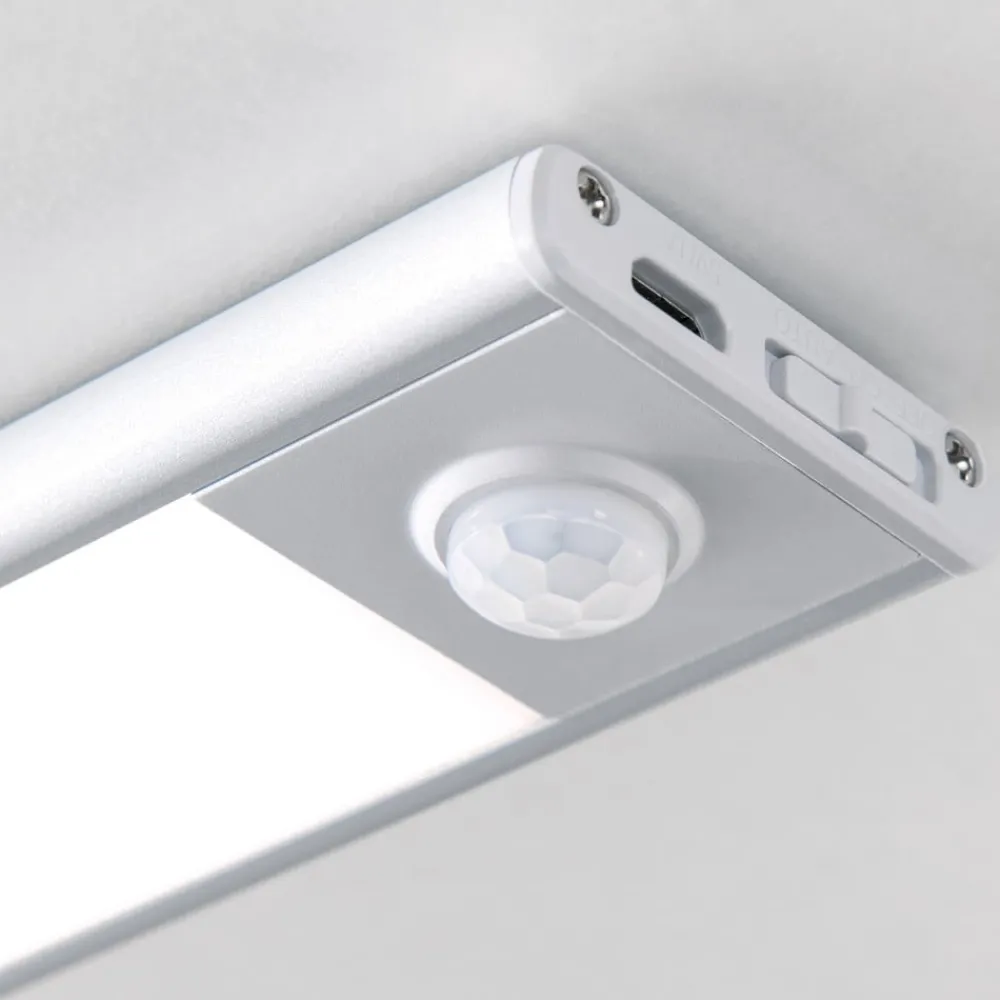 ORION Underskabsbelysning > Norman LED-underskabsbelysning, sølvfarvet, genopladeligt batteri, sensor,