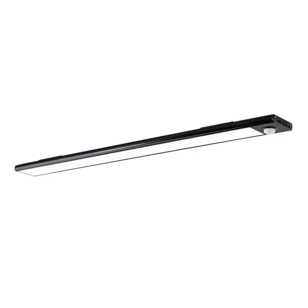 ORION Underskabsbelysning > Norman LED-underskabsbelysning, sort, genopladeligt batteri, sensor, USB