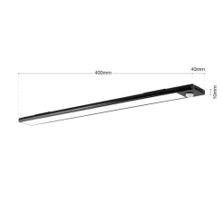 ORION Underskabsbelysning > Norman LED-underskabsbelysning, sort, genopladeligt batteri, sensor, USB