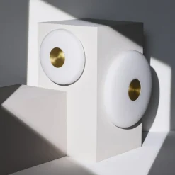Northern Væglamper > LED-væglampe Glint, Ø 25 cm, glas, opal hvid