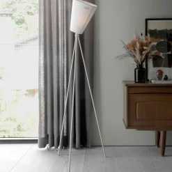 Northern Gulvlamper|Gulvlamper > Oslo Wood gulvlampe hvid/hvid