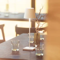 Terrassebelysning|Bordlamper ^ Sigor Nuindie LED genopladelig bordlampe, USB-C, hvid, IP54, dæmpbar