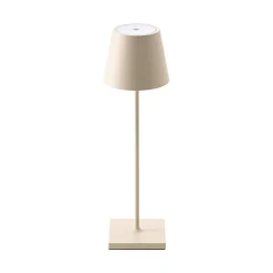 Sigor Dekorationsbelysning|Bordlamper > Nuindie LED genopladelig bordlampe, USB-C, beige, IP54, dæmpbar