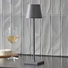 Sigor Dekorationsbelysning|Terrassebelysning > Nuindie LED genopladelig bordlampe, USB-C, grafit, IP54, dæmpbar