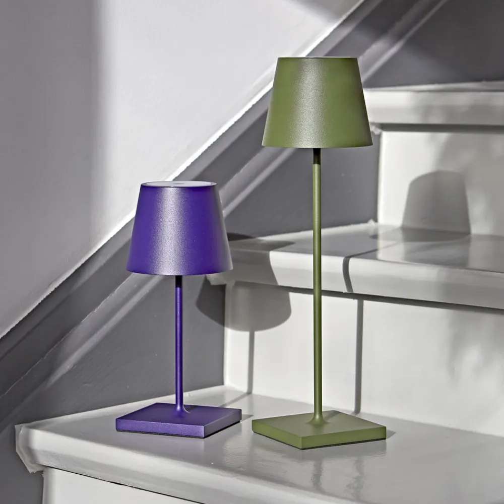 Dekorationsbelysning|Terrassebelysning ^ Sigor Nuindie LED genopladelig bordlampe, USB-C, grangrøn, IP54, dæmpbar