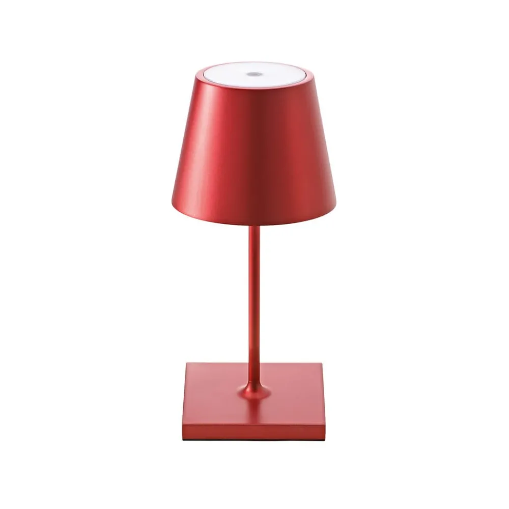 Sigor Dekorationsbelysning|Terrassebelysning > Nuindie mini LED genopladelig bordlampe, Easy Connect, rød, dæmpbar