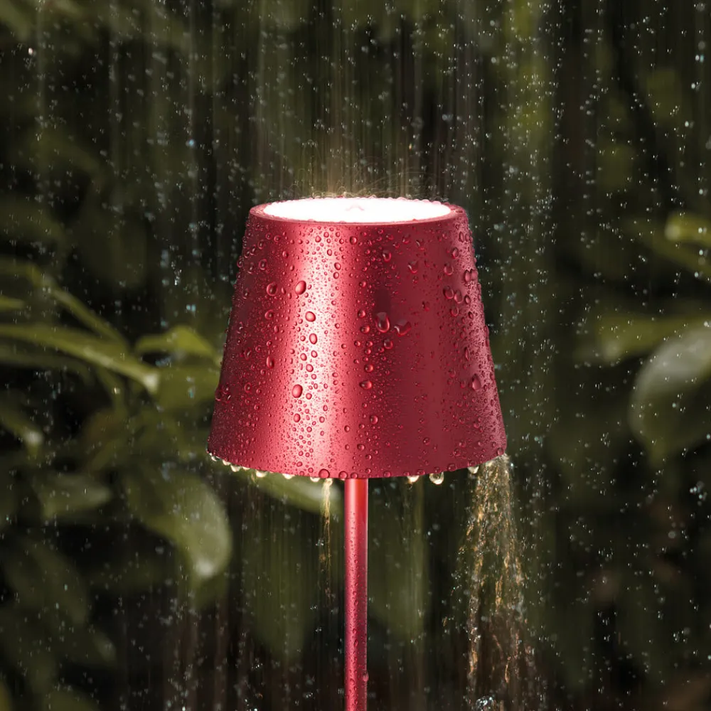 Sigor Dekorationsbelysning|Terrassebelysning > Nuindie mini LED genopladelig bordlampe, Easy Connect, rød, dæmpbar