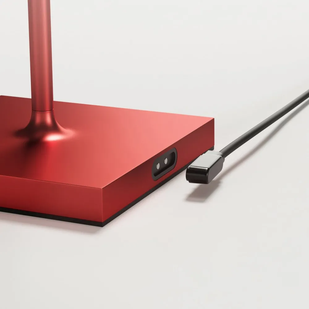 Sigor Dekorationsbelysning|Terrassebelysning > Nuindie mini LED genopladelig bordlampe, Easy Connect, rød, dæmpbar