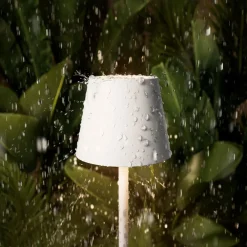 Sigor Dekorationsbelysning|Terrassebelysning > Nuindie pocket LED genopladelig bordlampe, hvid, IP54, dæmpbar