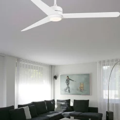 FARO BARCELONA Loftventilatorer > Nu loftventilator med LED-belysning, hvid