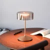 Dekorationsbelysning|Terrassebelysning ^ Sigor Numotion LED genopladelig bordlampe, bronze, glas, IP54, dæmpbar