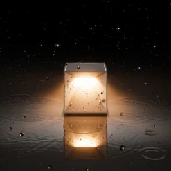 Sigor Dekorationsbelysning|Terrassebelysning > Nutalis mini LED-bordlampe, beige, IP54, dæmpbar