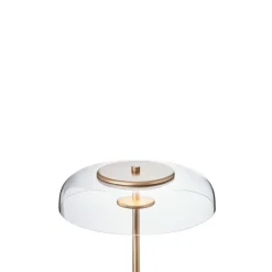 Nuura Aps Gulvlamper > Nuura LED-gulvlampe Blossi, højde 120 cm, guldfarvet/klar