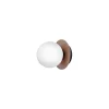 Nuura Aps Væg- Og Spejllamper > Nuura Liila 1 væg-/loftlampe, Ø 14 cm IP44, bronze/opal